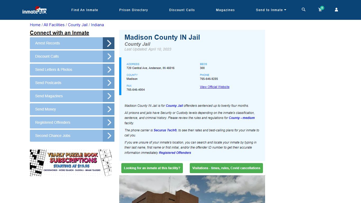 Madison County IN Jail - Inmate Locator - Anderson, IN